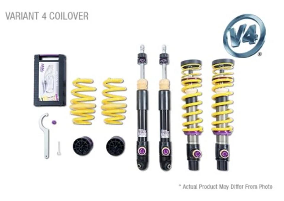 KW Coilover Kit V4 2015+ Mercedes C-Class (W205) AMG C63/C63 S Sedan w/ Electronic Dampening 3A725081 1 of 1