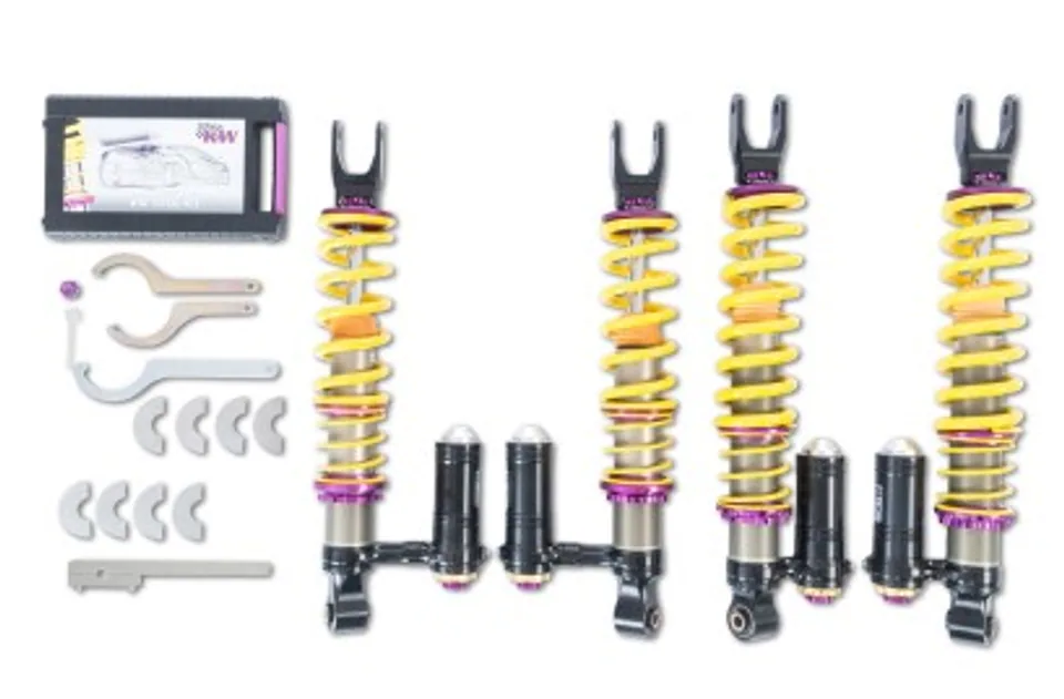 KW Coilover Kit V4 Kit 2011+ Lamborghini Aventador Incl Roadster w/ Electronic Dampers 3A711010 1 of 1