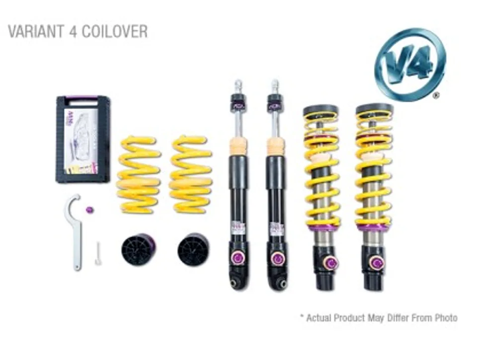 KW Coilover Kit V4 Porsche 911 (991) Turbo Coupe & Cabrio w/ PASM 3A771079 1 of 1