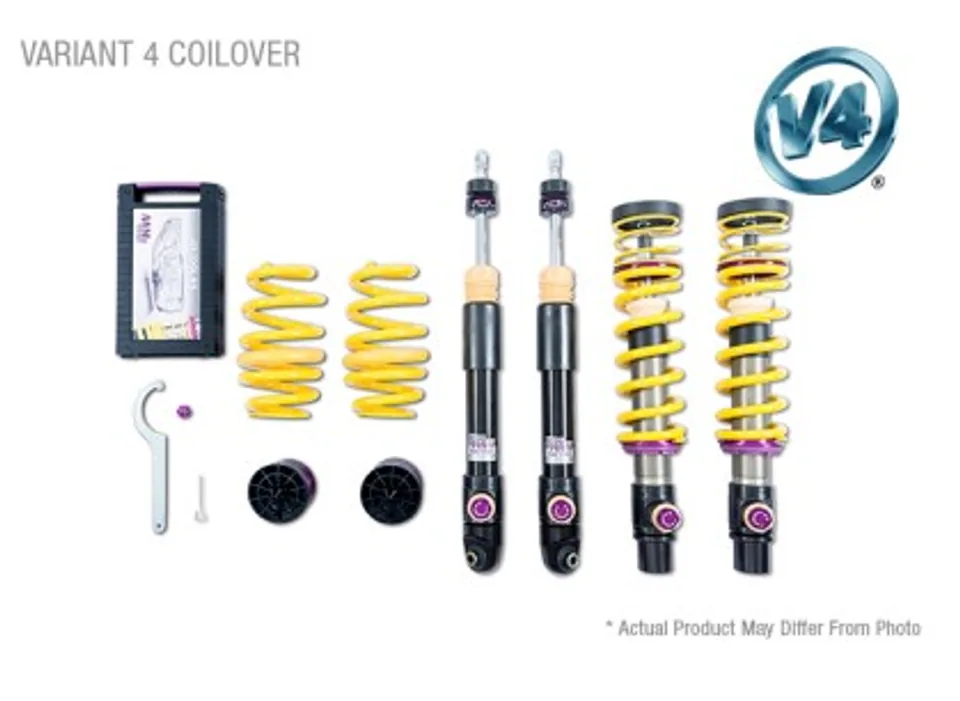 KW Coilover Kit V4 Porsche 911 (992) Carrera 2/2S Coupe w/o or w/ original lift system w/ PASM 3A771084 1 of 1