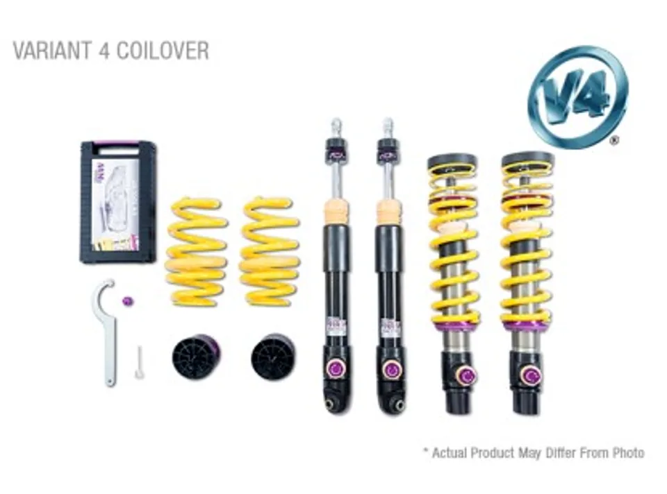 KW Coilover Kit V4 Porsche 911 (992) Carrera 2/2S Coupe w/ or w/o original lift system w/o PASM 3A771083 1 of 1