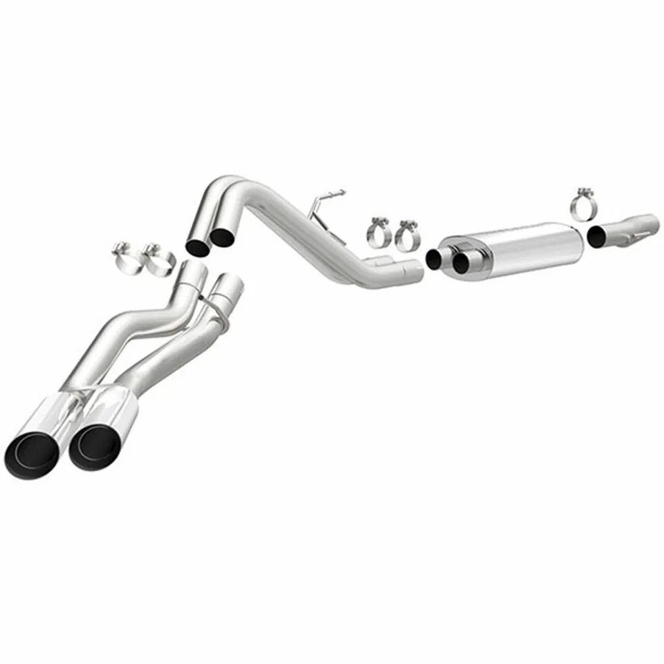 MagnaFlow 04-10 Ford F150 Stainless Cat-Back Dual Same Side Exit (behind passenger tire) Performance Exhaust System 16523 1 of 1