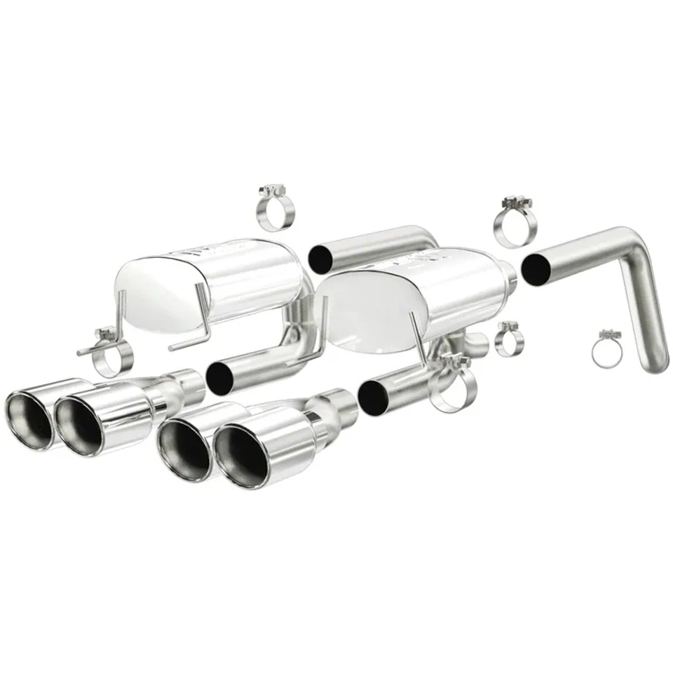 MagnaFlow 05-08 Chevrolet Corvette C6 6.2L Street Series Axle-Back Quad Exit Performance Exhaust System15886 1 of 1