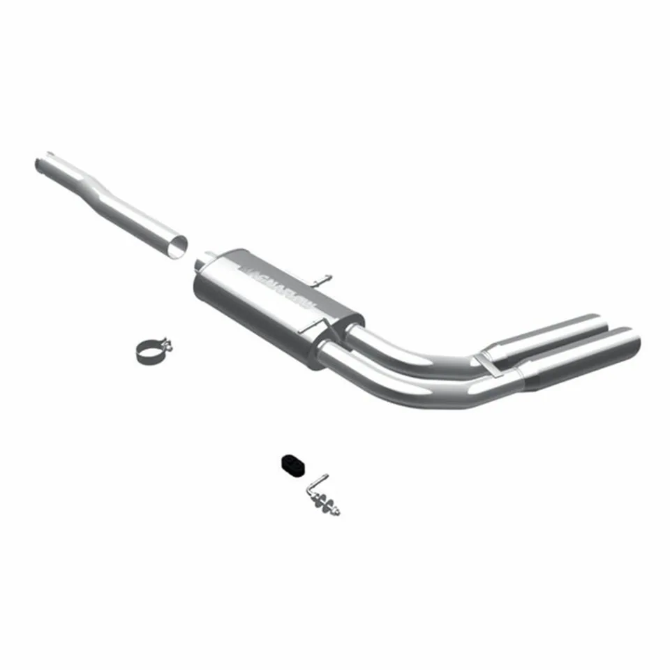 MagnaFlow 09 Chevrolet/GMC, Silverado/Sierra Dual Same Side Pre-Axle Exit Street Series Stainless Performance Exhaust System16569 1 of 1