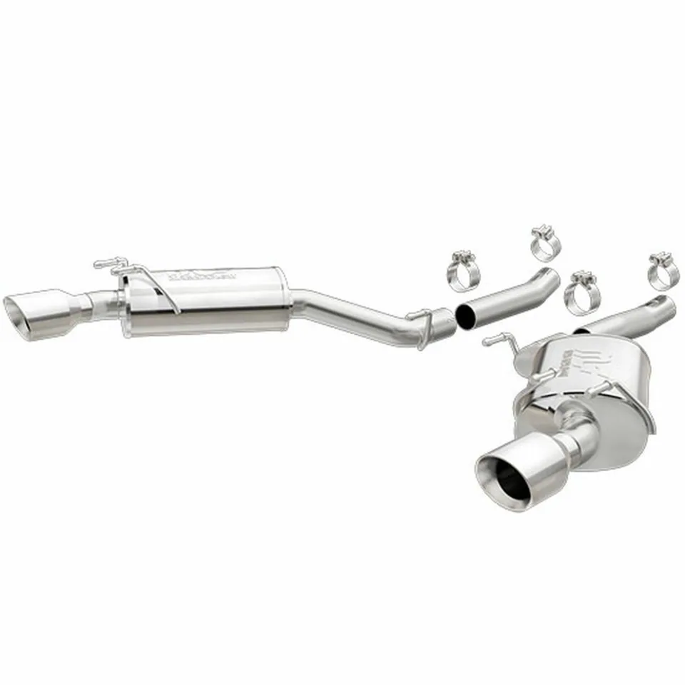MagnaFlow 10-15 Chevrolet Camaro Axle-Back Stainless Dual Split 4in Polished Tips 15354 1 of 1