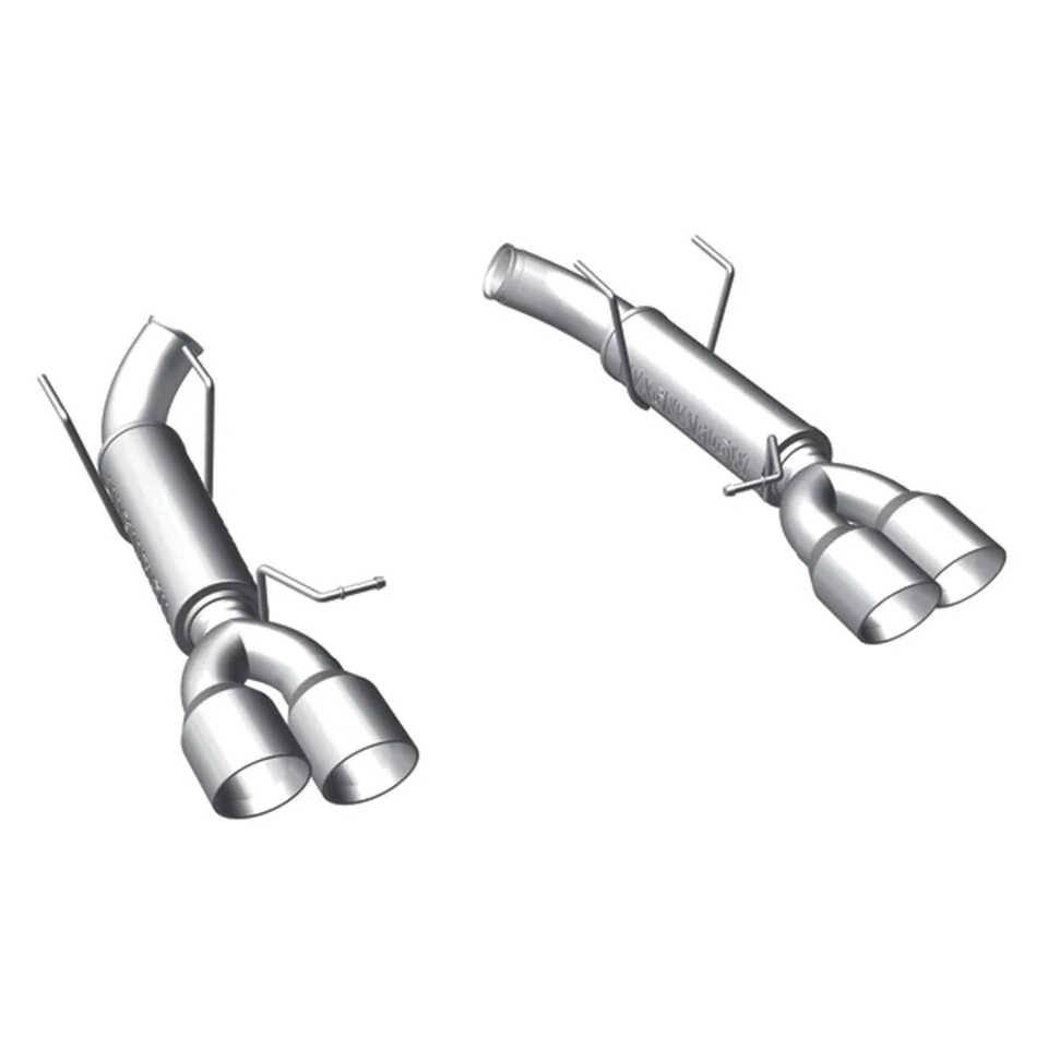 MagnaFlow 11-12 Ford Mustang V8 5.0L Dual Split Rear Exit Axle-Back Stainless Cat Back Perf Exhaust 15077 1 of 1