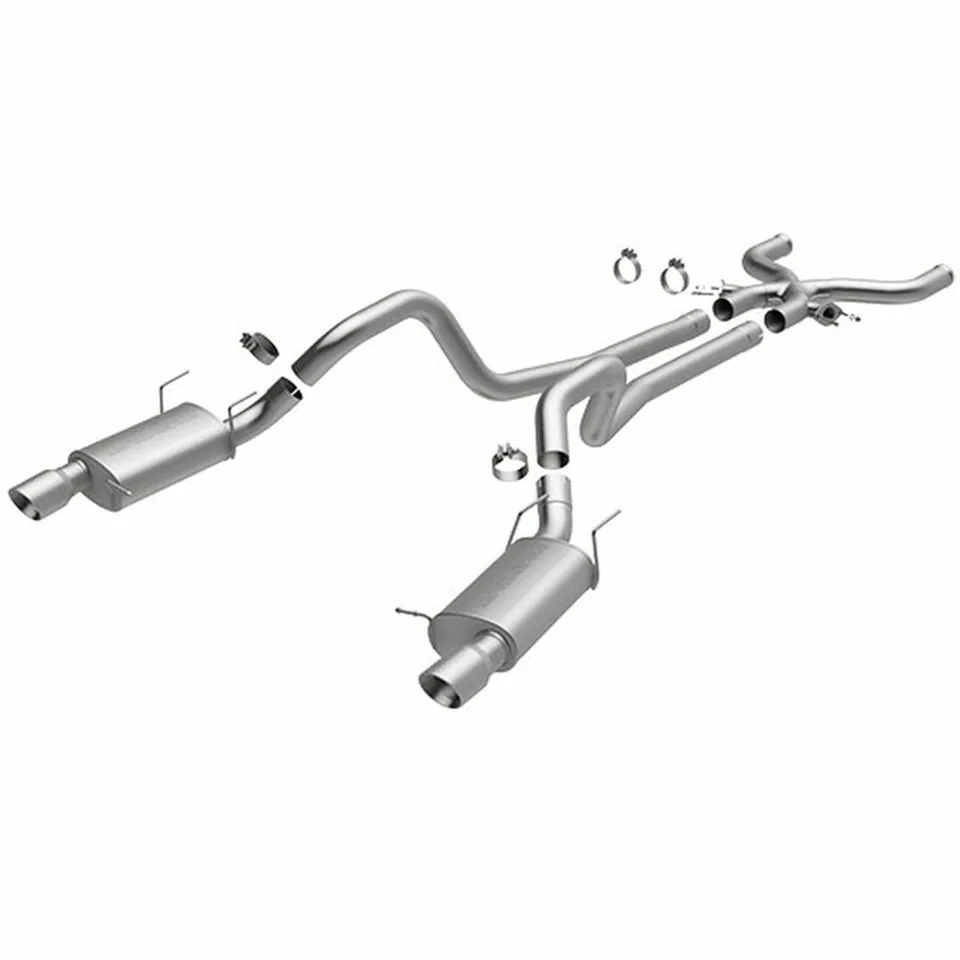 MagnaFlow 12-13 Mustang V8 5.0L Boss 302 Street Series Dual Split Rear Exit Cat Back Perf Exhaust 15056 1 of 1