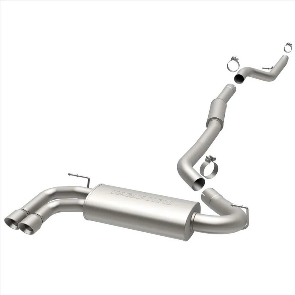 MagnaFlow 12-16 BMW 328i 2.0L N20b20 Dual Straight D/S Rear Exit Stainless Cat Back Performance Exhaust 15161 1 of 1