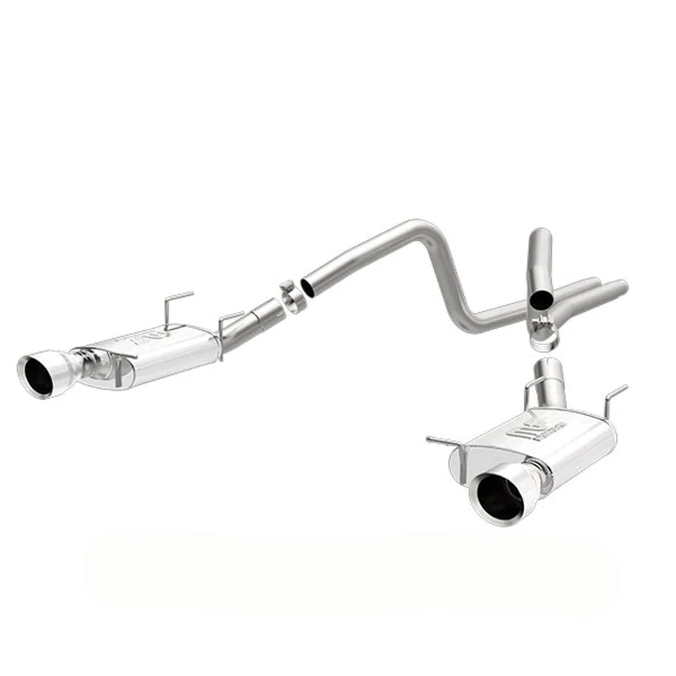 MagnaFlow 13-14 Ford Mustang GT Dual Split Rear Exit Stainless Cat Back Performance Exhaust (Street) 15149 1 of 1