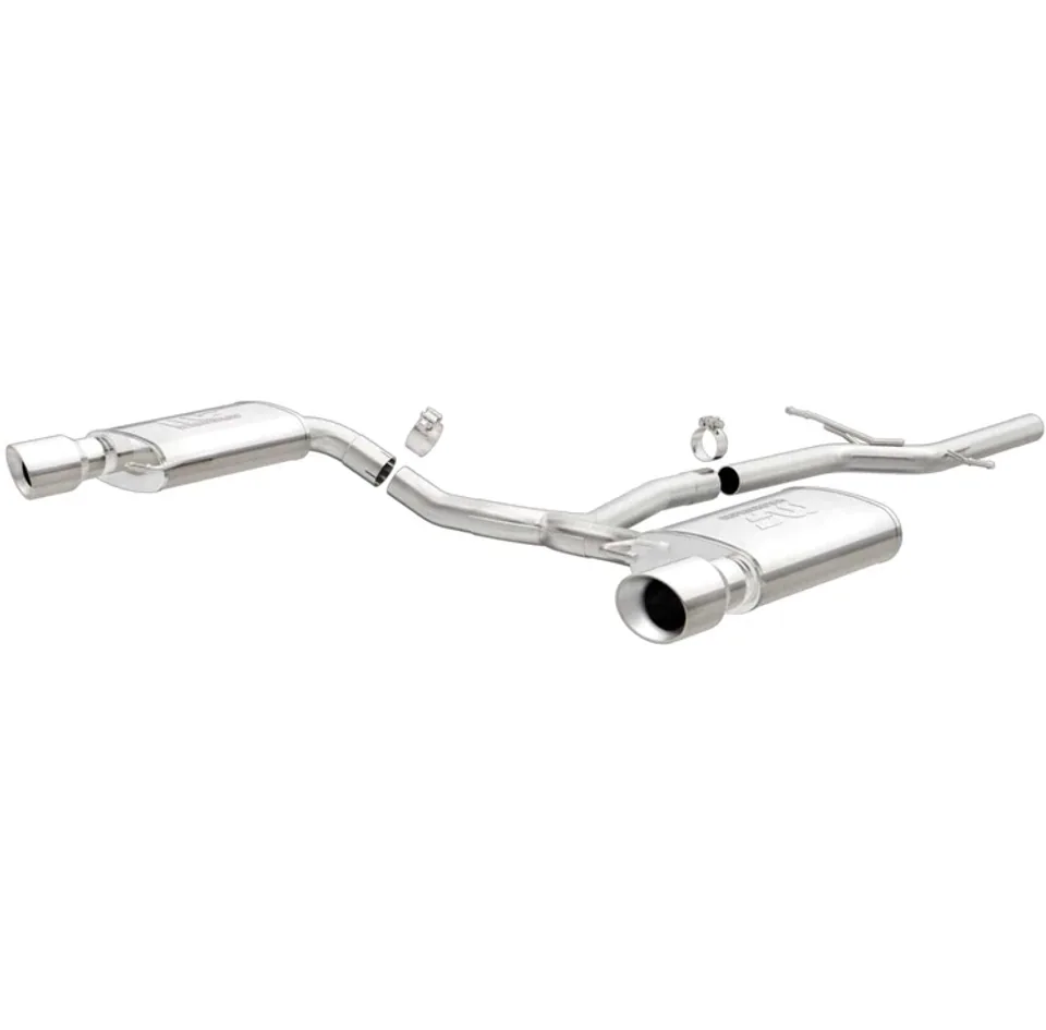 Magnaflow 13-16 Audi Allroad 2.0L Touring Dual Spilt Rear Exit 2.5in 4in Tip SS C/B Perf Exhaust 15369 1 of 4