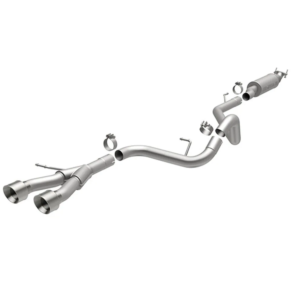 MagnaFlow 13-17 Hyundai Veloster 1.6L Turbo Dual Center Rear Exit Stainless Cat Back Perf Exhaust 15215 1 of 1