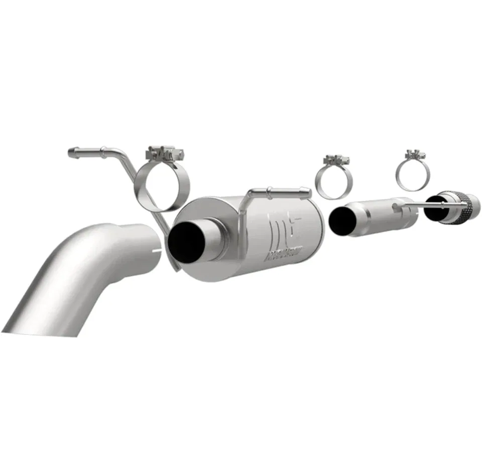 MagnaFlow 14-18 Chev Silverado V8 5.3L SC Cab Turn Down in Front of Rr Tire SS Catback Perf Exhaust 17148 1 of 4