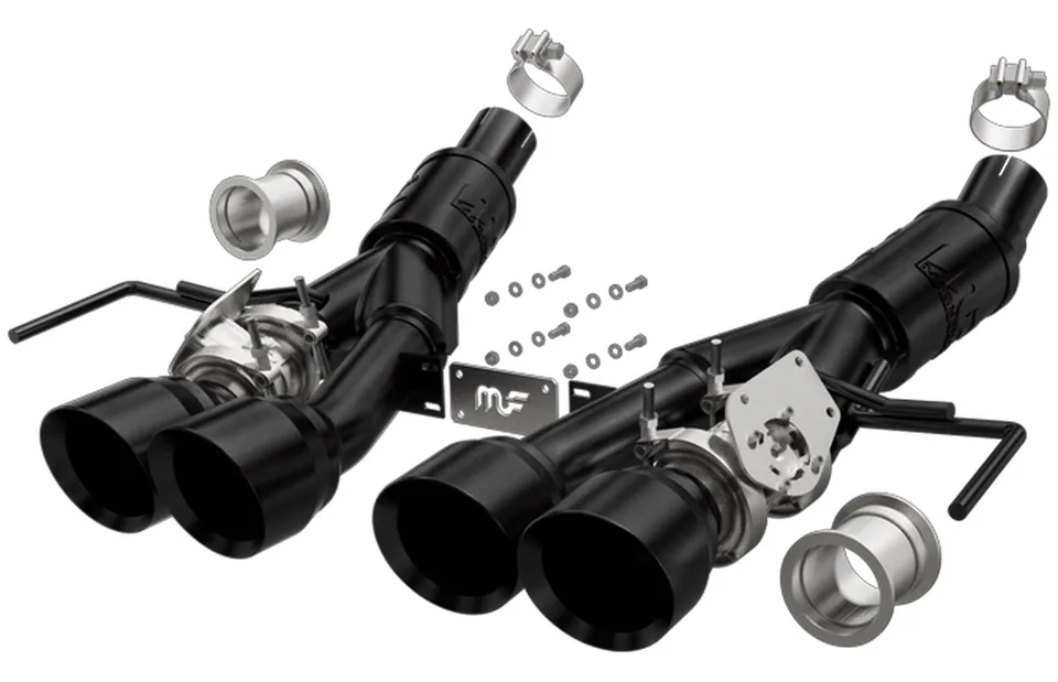 MagnaFlow 14-18 Chevrolet Corvette V8 6.2L Competition Axle Back w/ Quad Black Tips 19380 1 of 1
