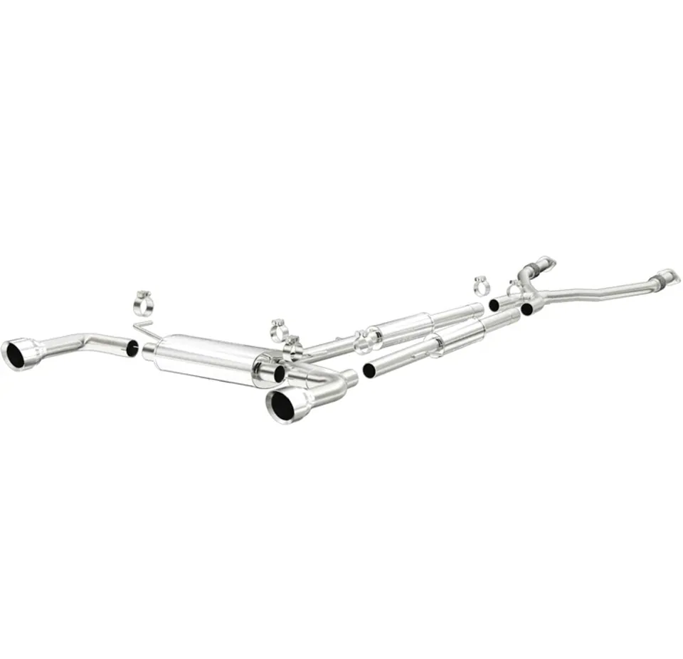 MagnaFlow 14-22 Infiniti Q50 V6 3.7L Cat-Back Polished Stainless Tips Dual Split Rear Exit Exhaust 15310 1 of 5