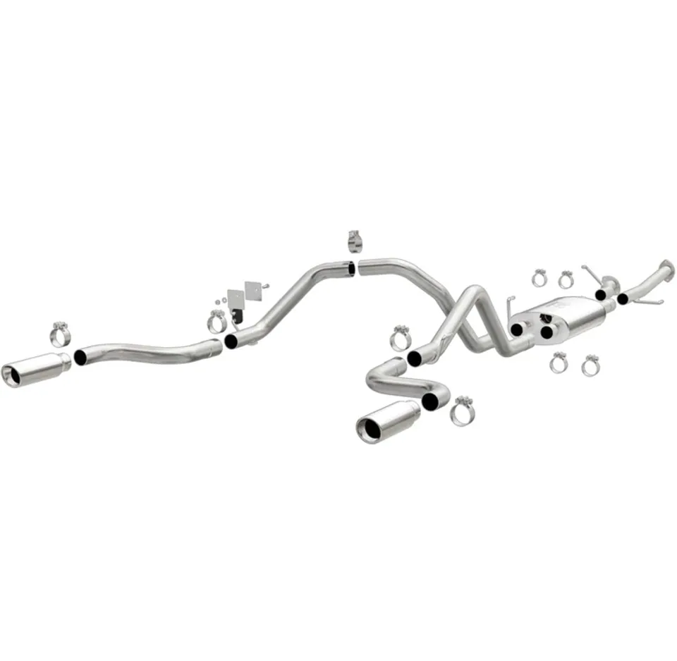 MagnaFlow 14-22 Toyota Tundra V8 4.6L/5.7L Stainless Cat Back Exhaust Dual Split Rear Exit 15305 1 of 4
