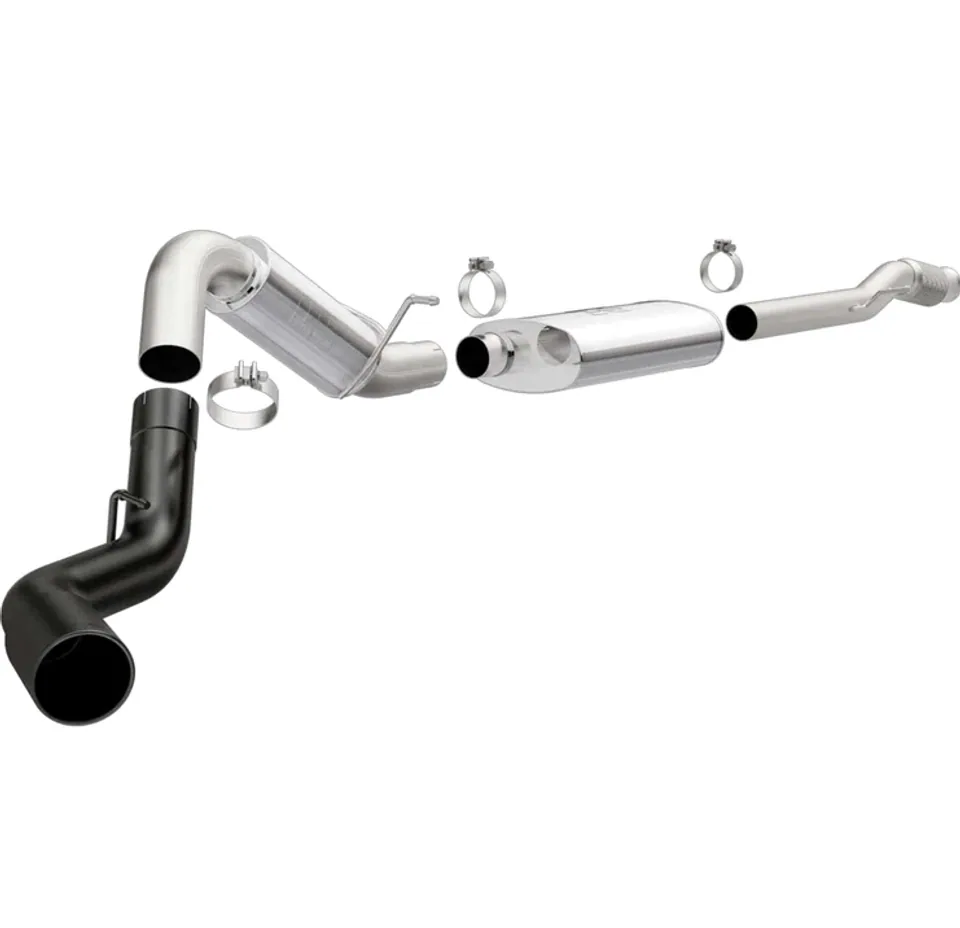MagnaFlow 14+ Chevrolet Silverado 1500 Gas 409 SS Black 4in Tip Passenger Side Exit Catback Exhaust 19374 1 of 4