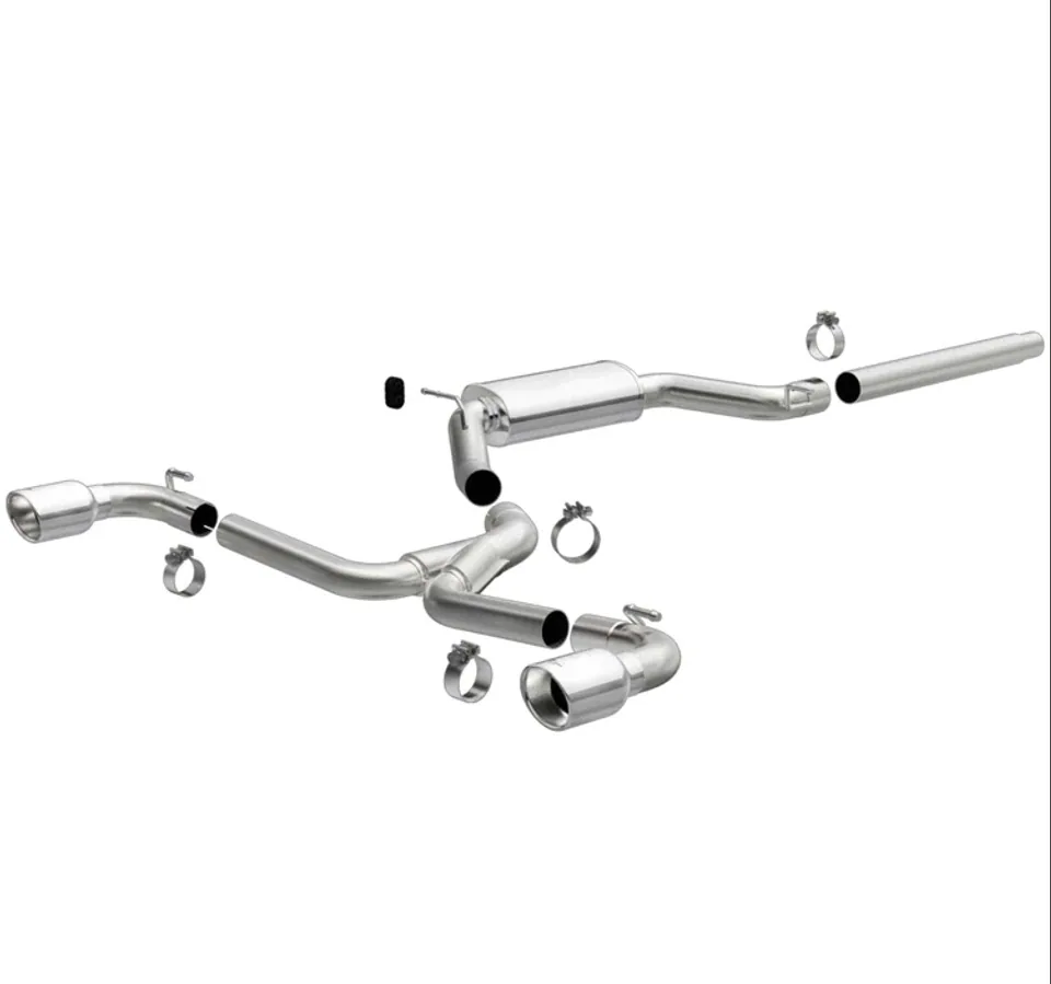 MagnaFlow 18-19 VW GTI 2.0L 409 SS Polished 3in Touring Series Cat-Back Exhaust 19435 1 of 4