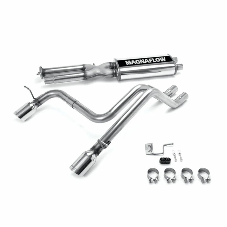 MagnaFlow 2003-2006 Hummer H2 Split Dual Rear Exit Street Series Cat-Back Performance Exhaust System 16673 1 of 1
