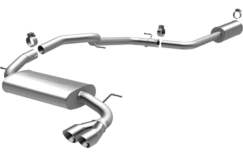 MagnaFlow 2012-2018 Ford Focus L4 2.0L HB Single Straight Rear Exit Stainless Cat Back Perf Exhaust 15072 1 of 1