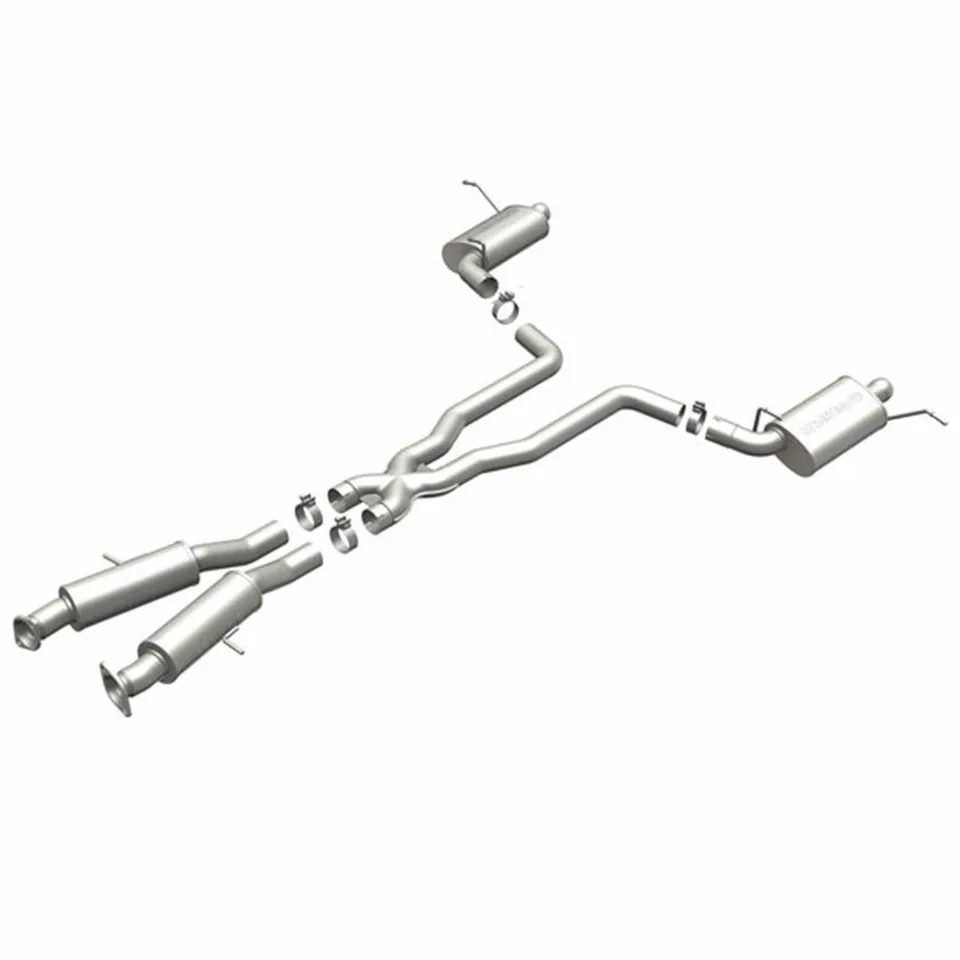MagnaFlow 2012-2020 Jeep Grand Cherokee SRT-8 (Incl Trackhawk) V8 6.4L Dual Split Rear Exit Stainless Cat Back Performance Exhaust 15064 1 of 1