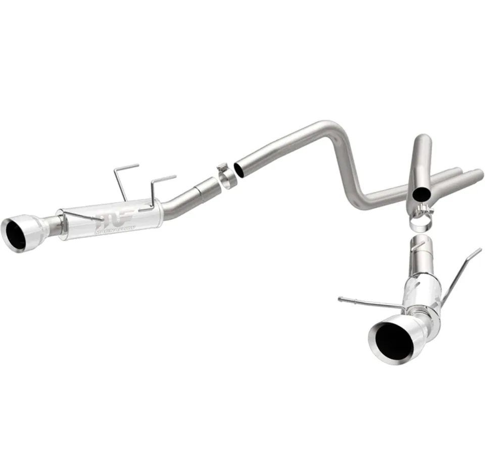 Magnaflow 2014 Ford Mustang V6 3.7L Comp Series Dual Split Rear Polished Stainless C/B Perf Exhaust 15245 1 of 4