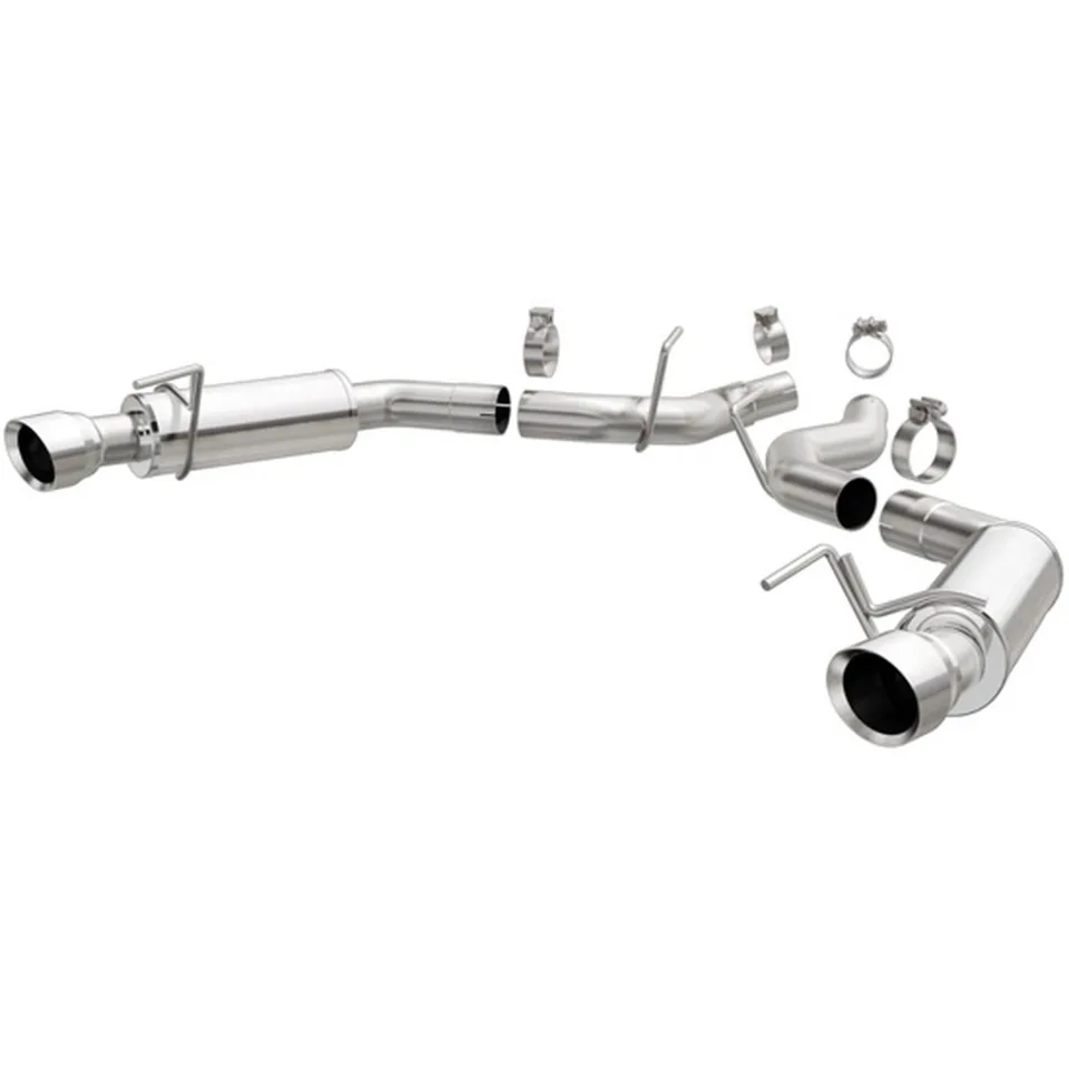 MagnaFlow 2015-2017 Ford Mustang GT V8 5.0 Axle Back, SS, 3in, Competition, Dual Split Polished 4.5in Tip 19103 1 of 1