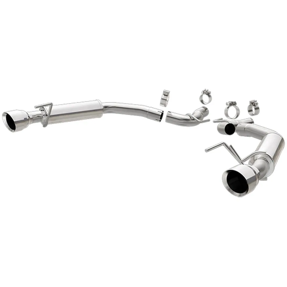 MagnaFlow 2015-2019 Ford Mustang Ecoboost Axle Back, SS, 2.5in, Competition, Dual Split Polish 4.5in Tip 19179 1 of 1