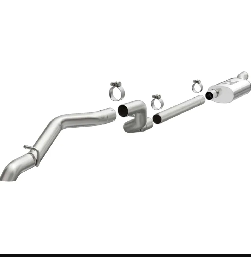 MagnaFlow 2018+ Jeep Wrangler 3.6L SS Driver Side Rear Exit w/o Tip Cat-Back Exhaust 19386 1 of 3