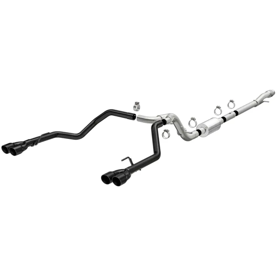 MagnaFlow 2019 Chevy Silverado 1500 V8 5.3L Street Series Quad Split Rear Exhaust w/ Black Tips 19478 1 of 4
