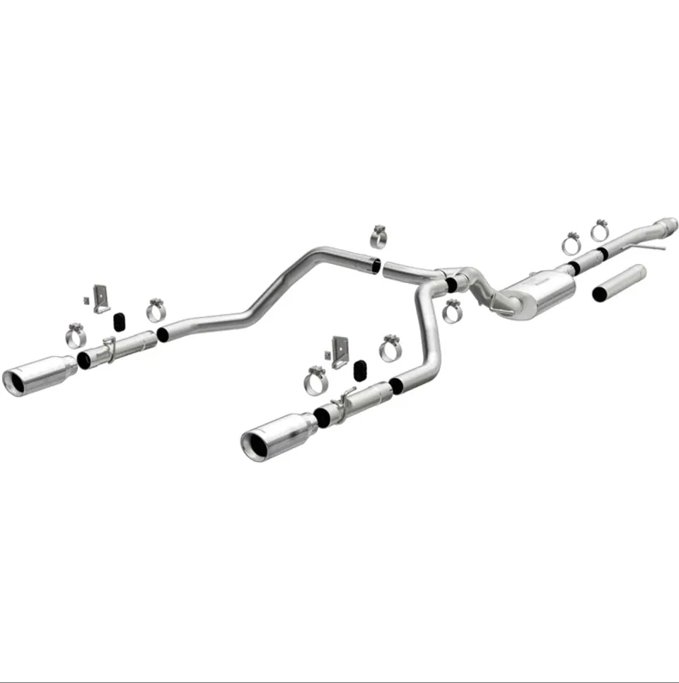MagnaFlow 2019 Chevy Silverado 1500 V8 5.3L/V6 4.3 Street Series Dual Exit Exhaust w/ Polished Tips 19471 1 of 4
