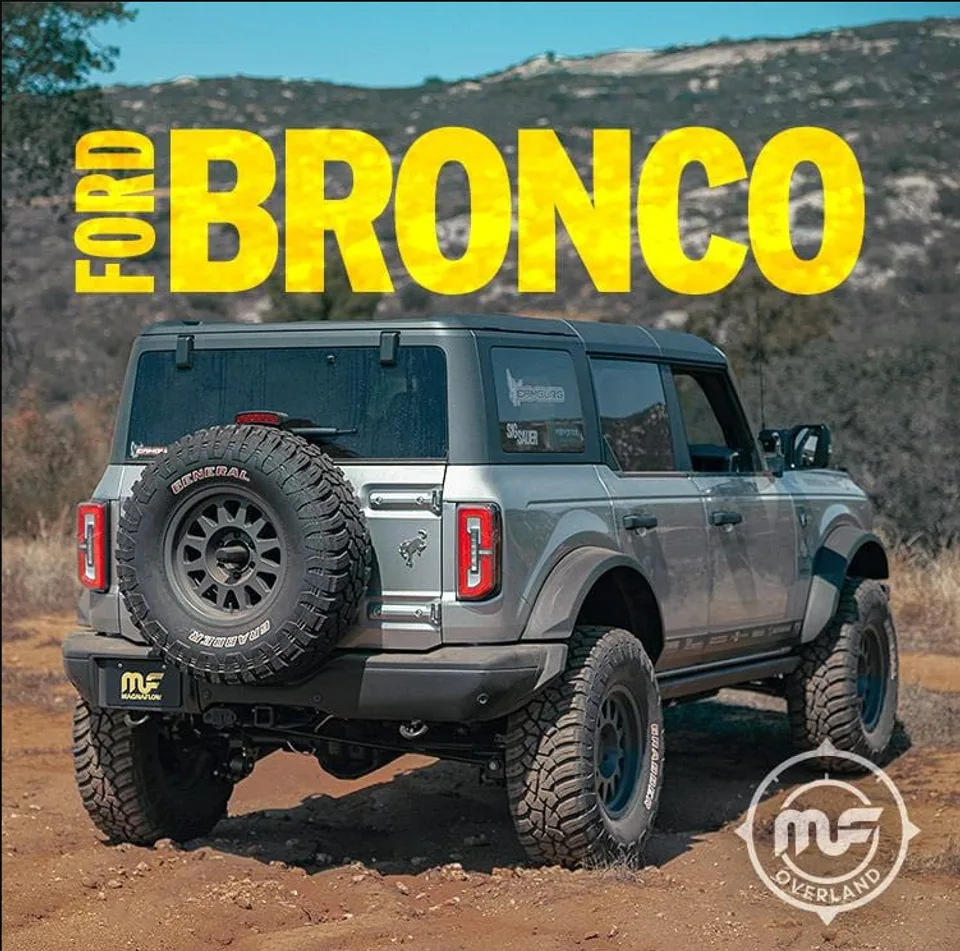 MagnaFlow 21-22 Ford Bronco Overland Series Cat-Back Exhaust w/ Single Straight Driver Exit- No Tip 19559 3 of 6