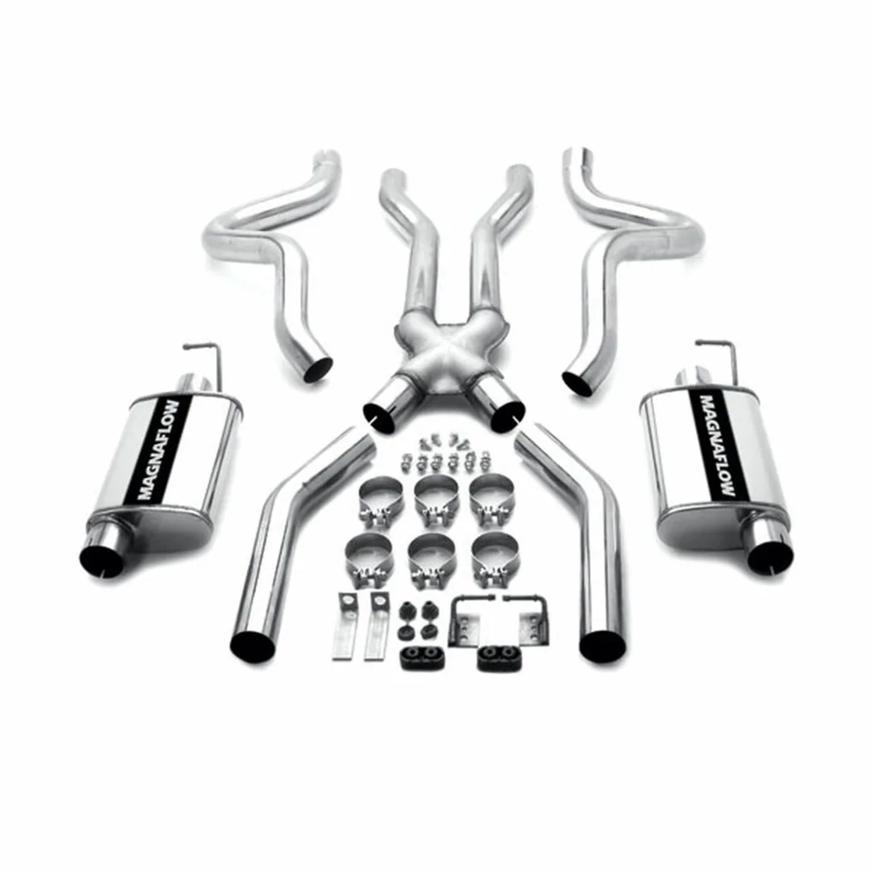 MagnaFlow 64.5-66 Ford Mustang Street Series Big Block High HP Crossmember-Back Dual Performance Exhaust System 15817 1 of 1