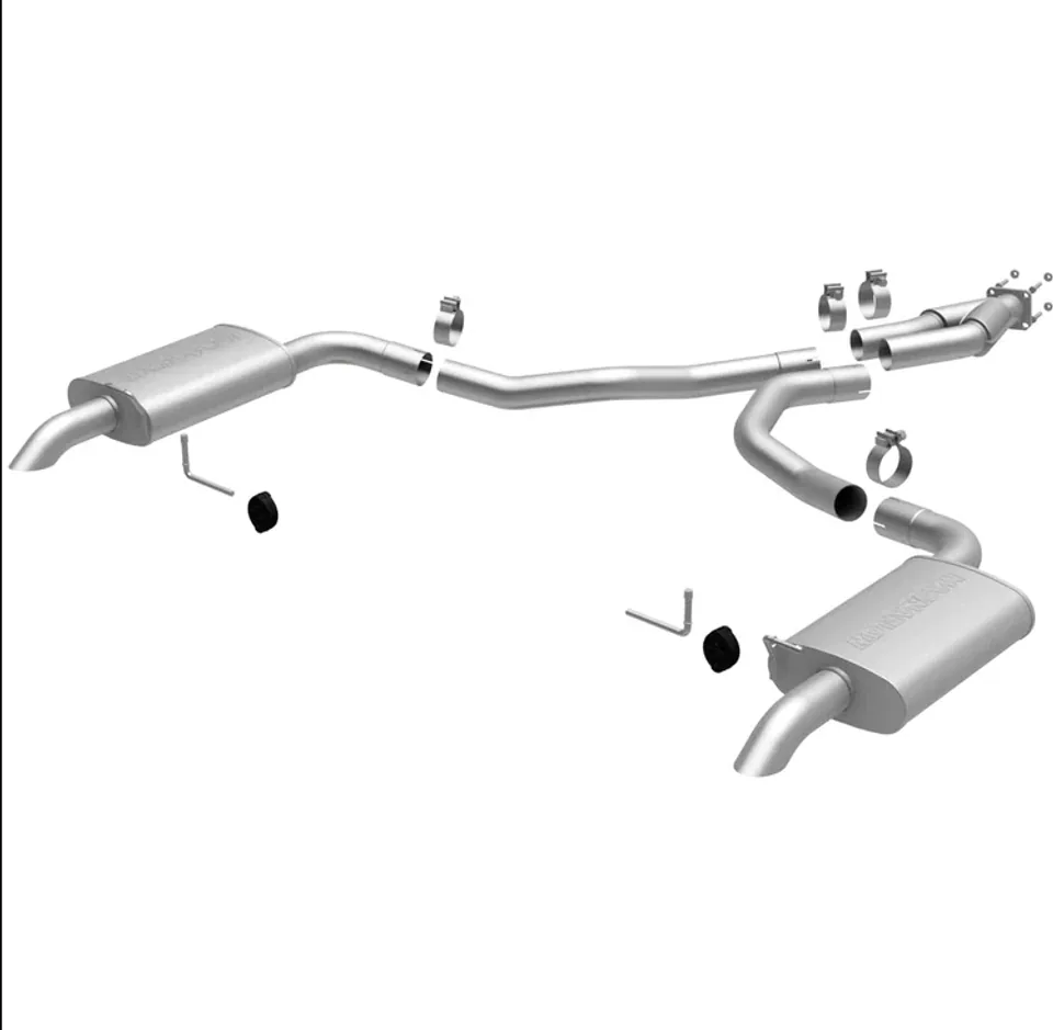 MagnaFlow 75-79 Chevy Corvette V8 5.7L Dual Split Rear Exit Stainless Cat-Back Perf Exhaust 16710 1 of 3