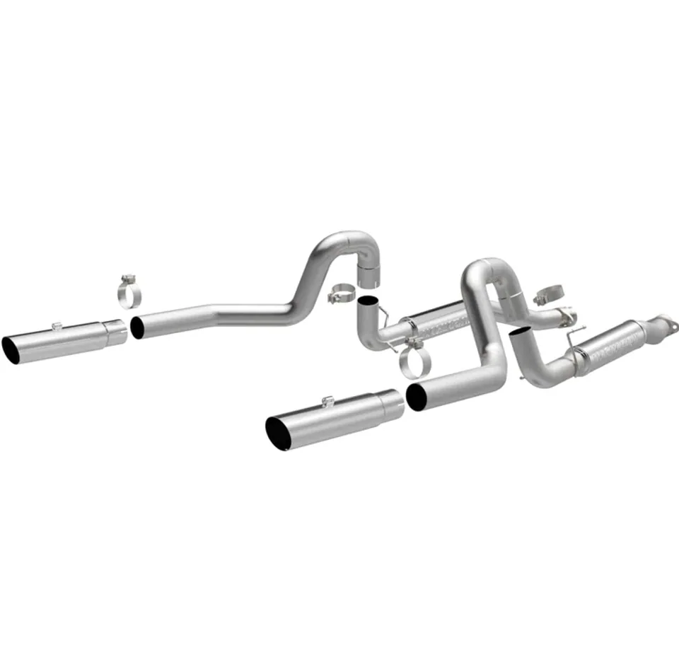 MagnaFlow 99-04 Mustang Mach 1 V8 4.6L Dual Split Rear Exit Stainless Cat-Back Performance Exhaust 16394 1 of 4