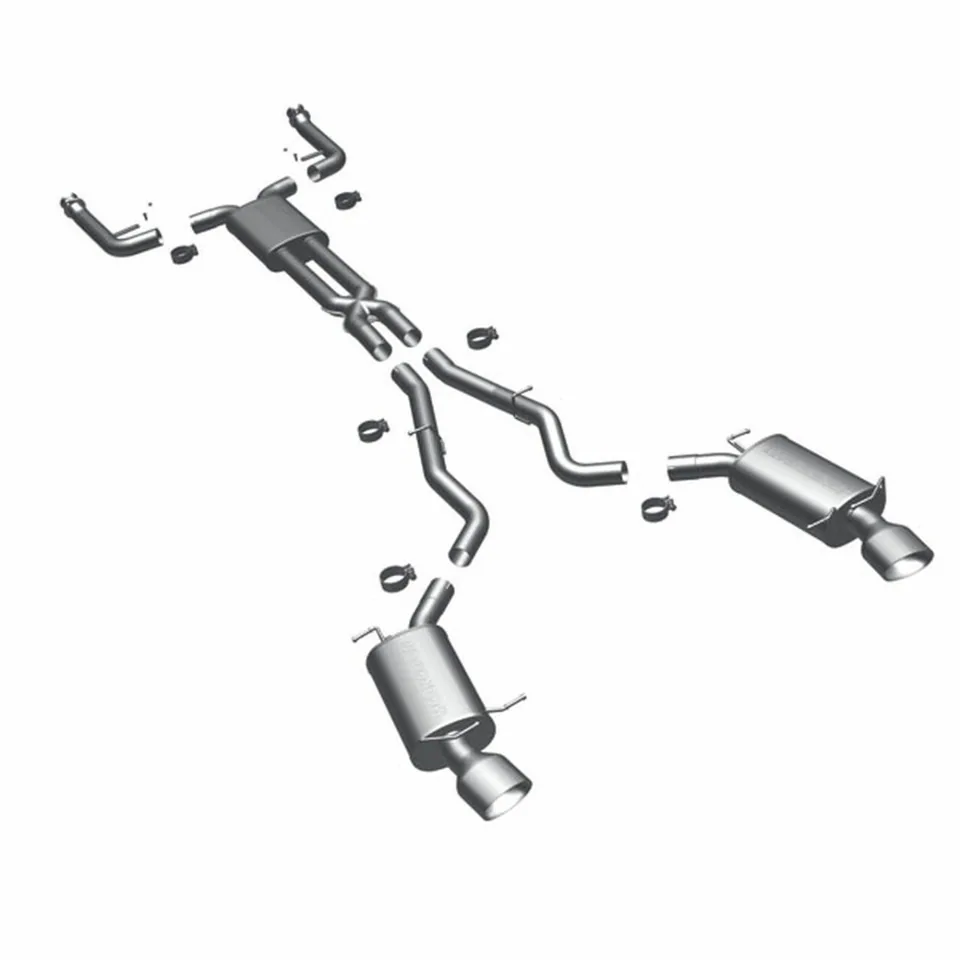 MagnaFlow BMW 04-05 645Ci, 06-10 650i Touring Series Stainless Dual Cat-Back Performance Exhaust System 16560 1 of 1