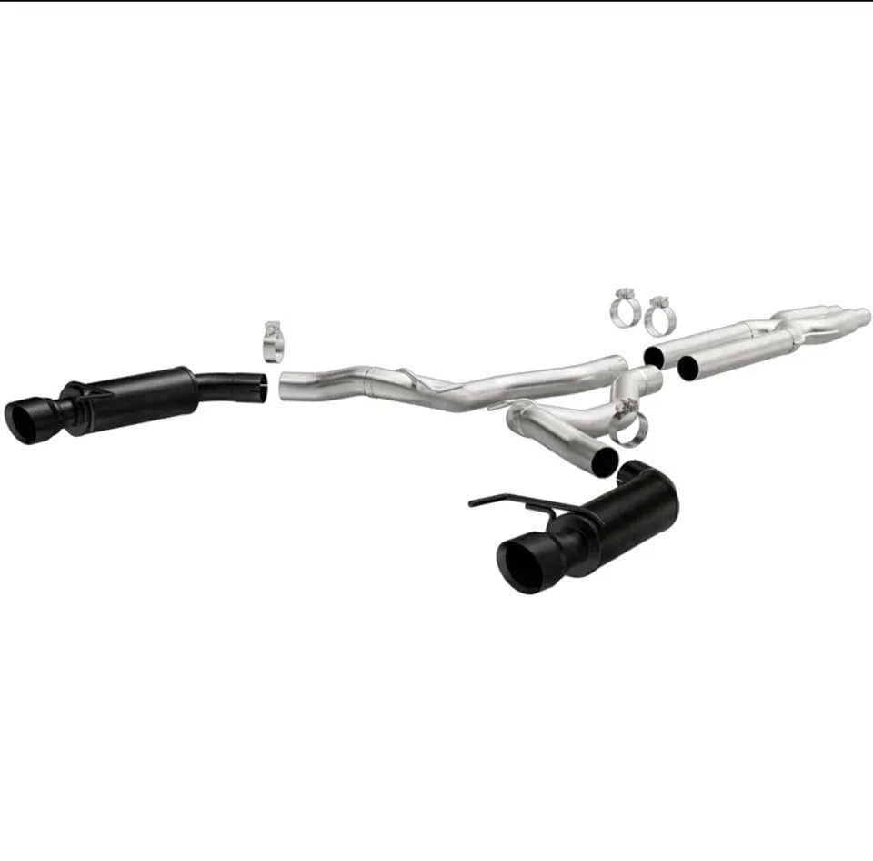 MagnaFlow Cat-Back 15-17 Ford Mustang 5.0L V8 Competition SS 3in Dual Split Rear 4.5in Black Tips 19254 1 of 4