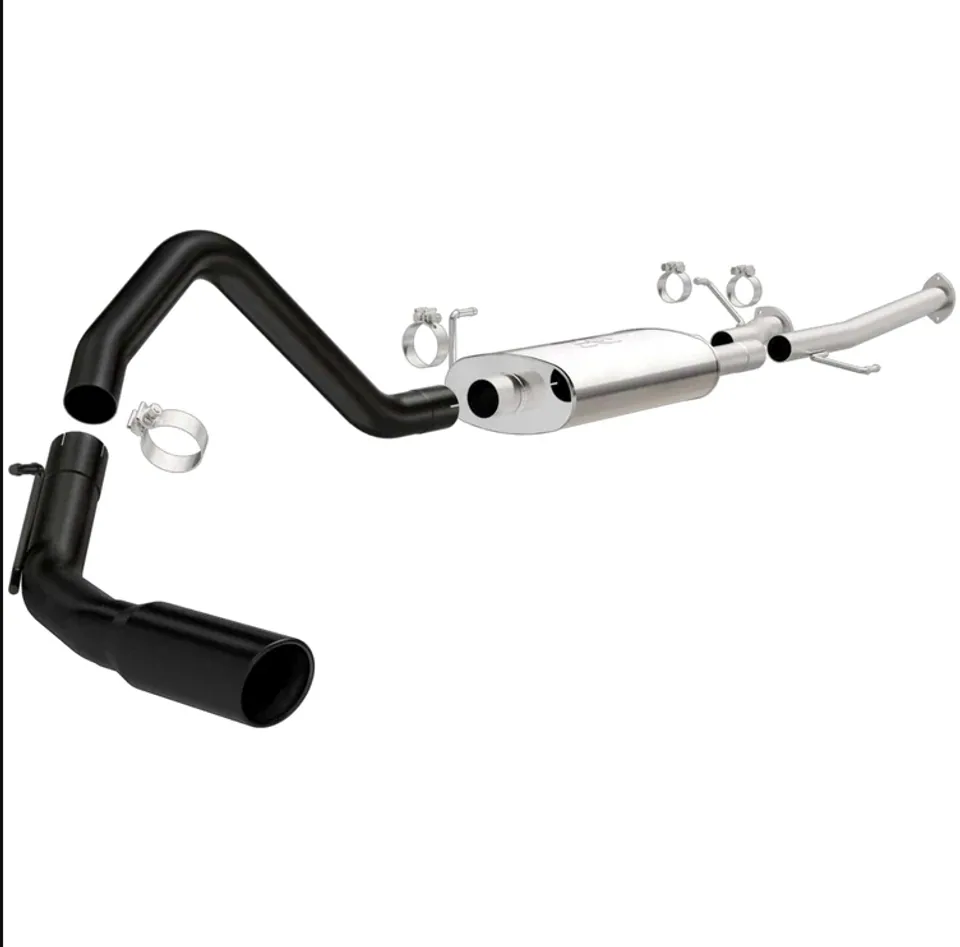 MagnaFlow Cat-Back Exhaust 09-13 Toyota Tundra V8 5.7L 3in SS Black Tip Single Side Exit 15368 1 of 3
