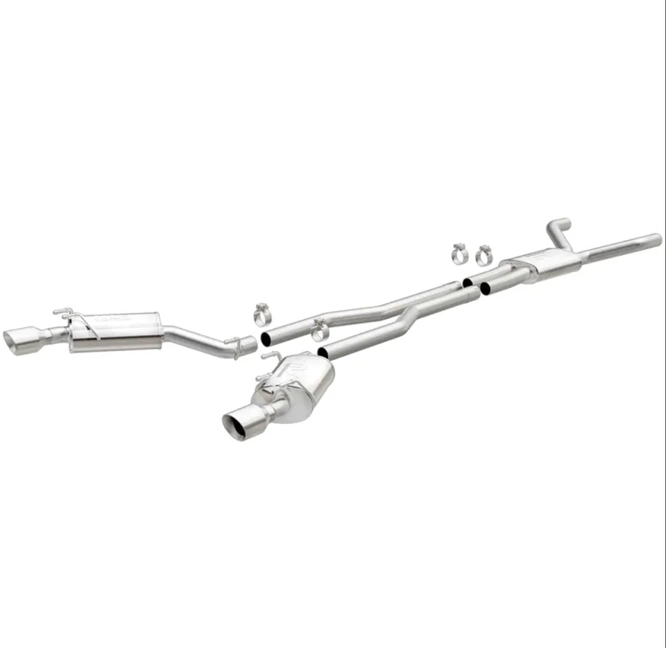 MagnaFlow Cat-Back Stainless Dual Split Rear Exit 4in Polished Tips 110-15 Chevy Camaro 3.6L V6 15353 1 of 4