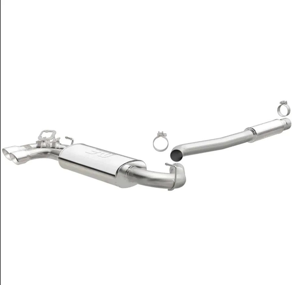 MagnaFlow CB SS 2.5/3in Dual Straight DS Rear Ext 3in Tip 12-15 BMW 328i /428i 2.0L Coupe Sedan 19195 1 of 5