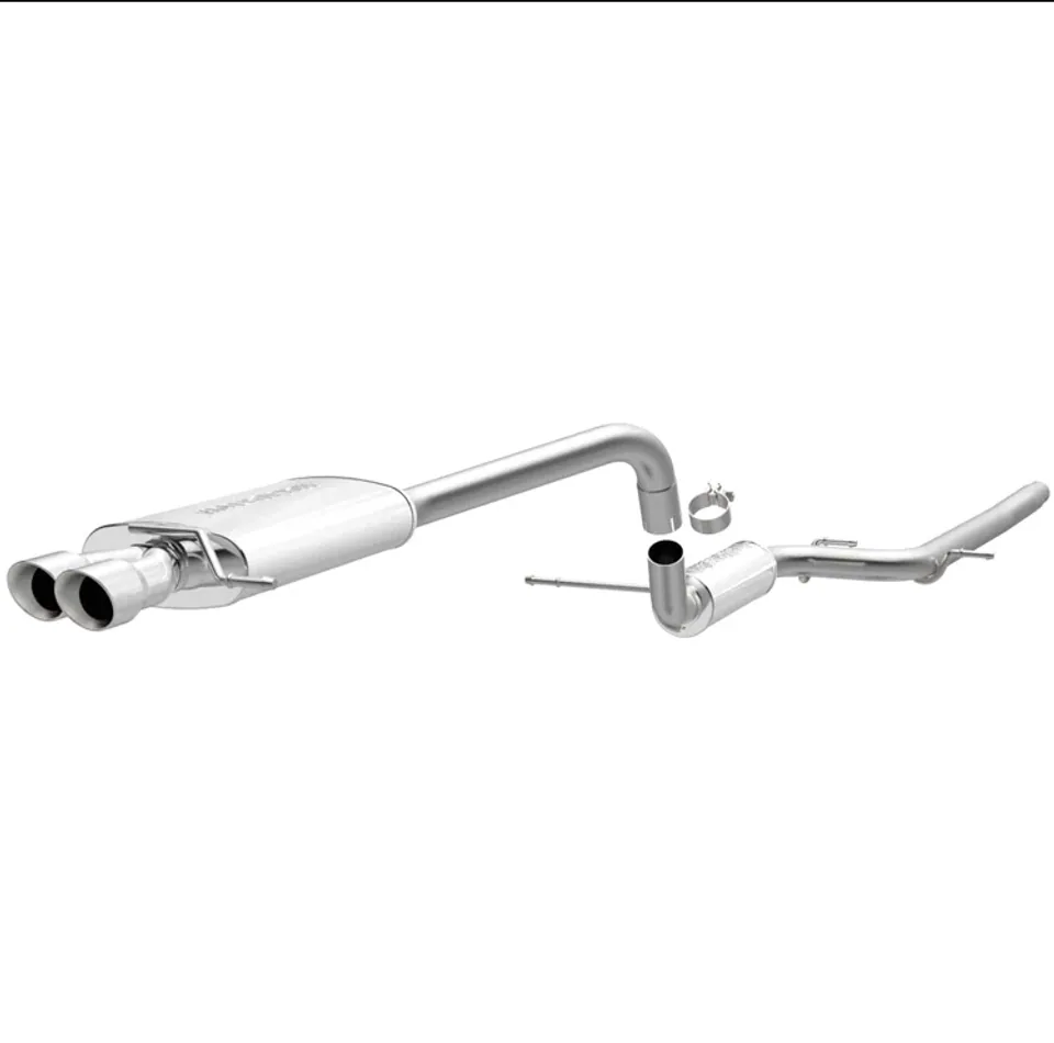 MagnaFlow Performance Cat-Back Exhaust System Dual Straight Drive Side Rear Exit 11-14 VW Jetta 2.0L 15486 1 of 4