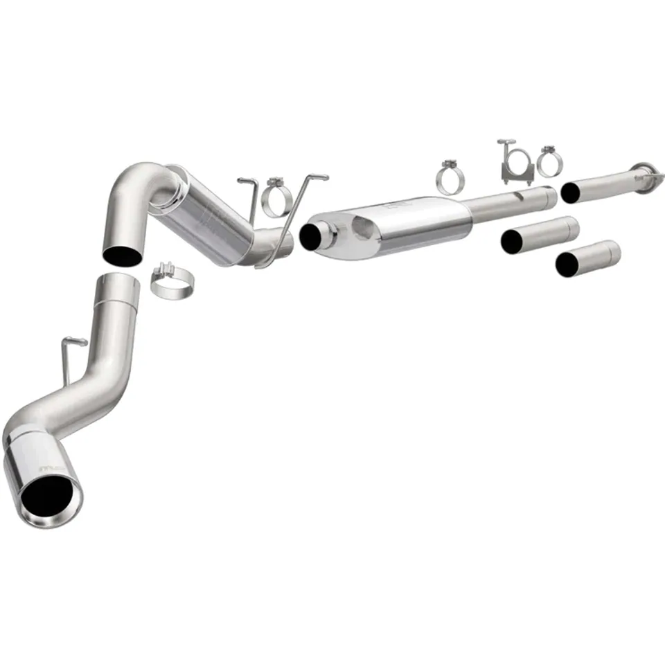 MagnaFlow Stainless Cat-Back Exhaust 11-19 Chevy Silverado 2500HD 6.0L P/S Rear Exit 5in 19026 1 of 4