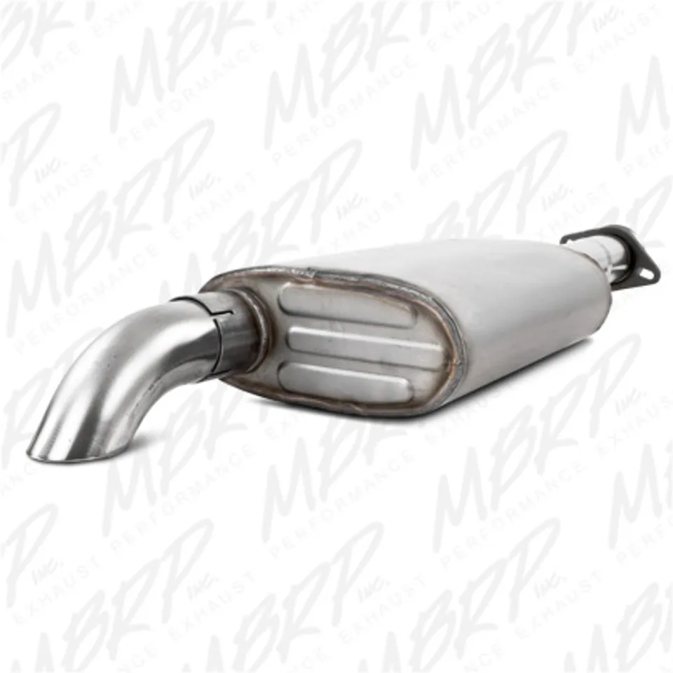 MBRP 00-06 Jeep Wrangler (TJ) Inline-4 2.5L Inline-6 4.0L Cat Back Single Off-Road Turn Down T409 Ex S5522409 1 of 1