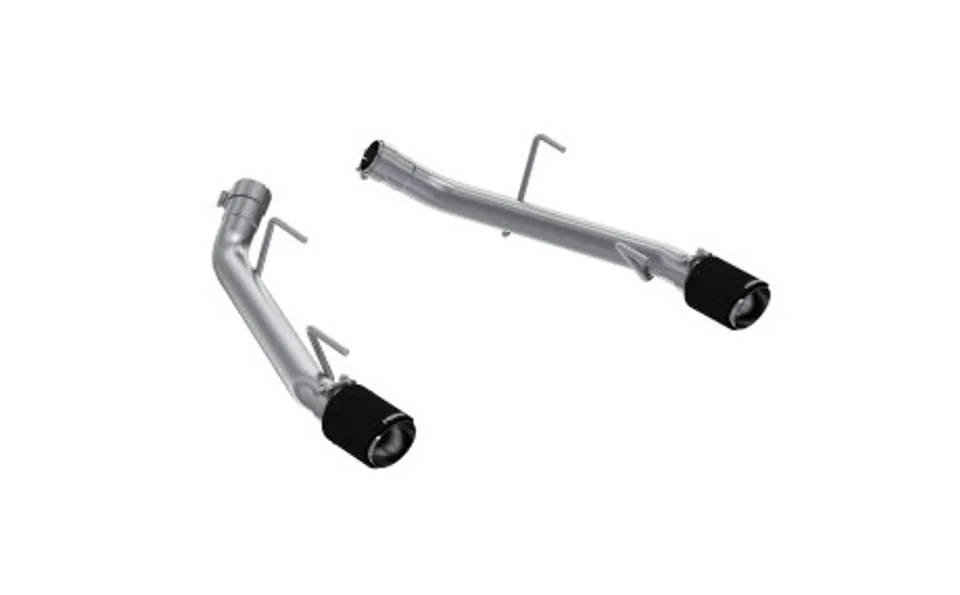 MBRP 05-10 Ford Mustang GT 4.6L T304 SS 2.5in Dual Axle-Back with CF Tips (Race Version) S72023CF 1 of 1