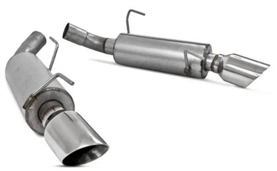 MBRP 05-10 Ford Mustang GT 5.0/Shelby GT500 Dual Mufflers Axle Back Split Rear AL S7200AL 1 of 1