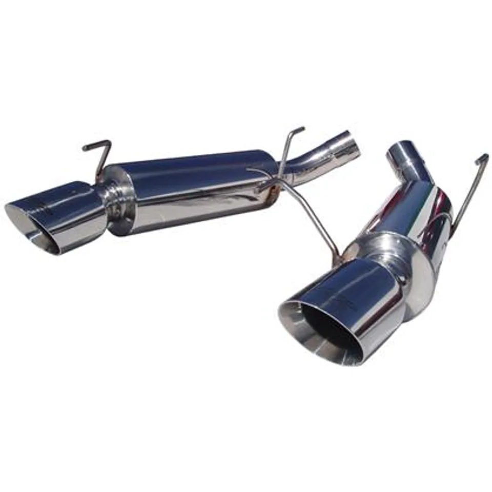 MBRP 05-10 Ford Mustang GT 5.0/Shelby GT500 Dual Mufflers Axle Back Split Rear T304 S7200304 1 of 1