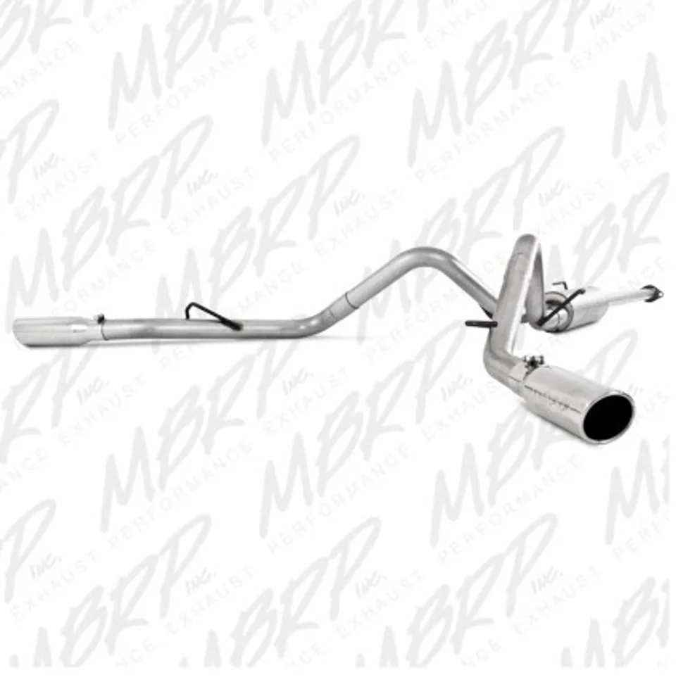 MBRP 05-13 Toyota Tacoma 4.0L EC/CC AL Dual Split Side Cat Back Exhaust S5328AL 1 of 1