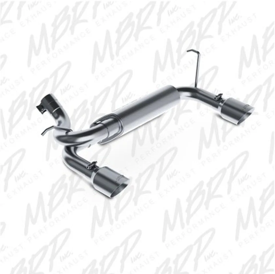 MBRP 07-14 Jeep Wrangler/Rubicon 3.6L/3.8L V6 Axle-Back Dual Rear Exit Aluminum Performance Exhuast S5528AL 1 of 1