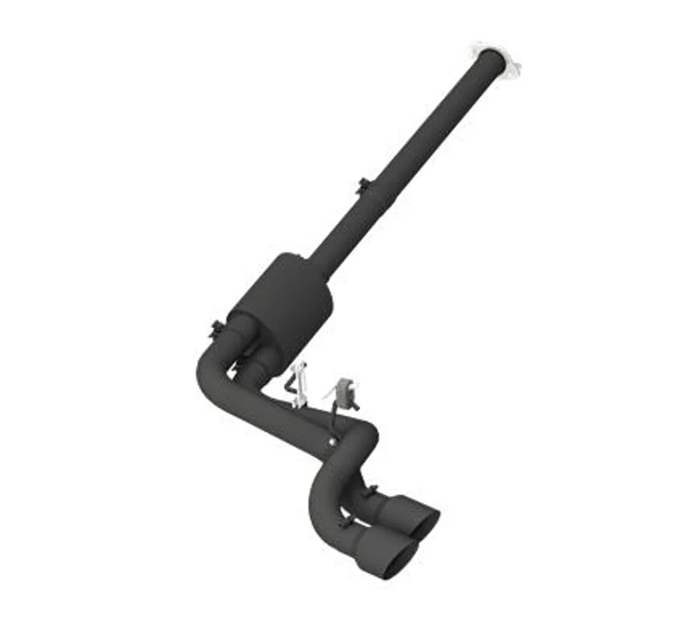 MBRP 09-14 Ford F150 Pre-Axle 4.5in OD Tips Dual Outlet 3in Black Coated Cat Back Exhaust S5261BLK 1 of 1