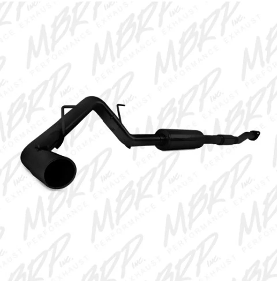 MBRP 11-14 Ford F150 3in Cat Back Single Side Exit Black Coated Exhaust System S5230BLK 1 of 1