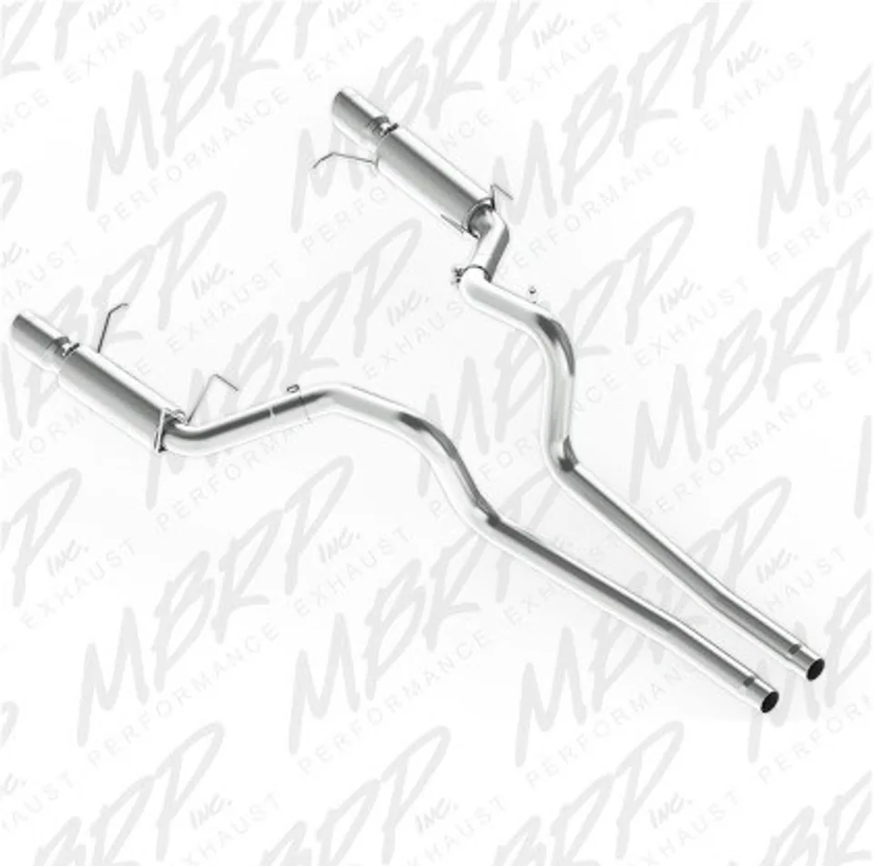 MBRP 11-14 Ford Mustang GT 5.0L Dual Split Rear Race Version AL 3in Cat Back Exhaust System S7264AL 1 of 1